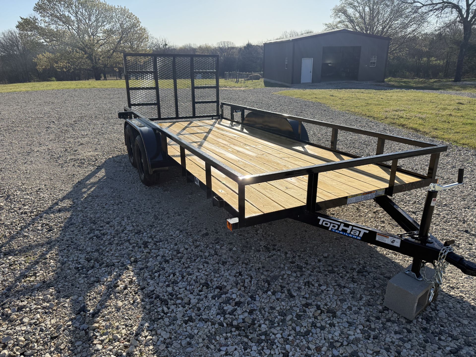 6x16 tandem axle utility trailer rental in Kingston, OK — ideal for equipment and cargo
